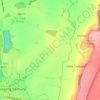 Mappa topografica Little Sodbury End, altitudine, rilievo