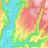 Mappa topografica Le Mas, altitudine, rilievo