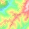 Mappa topografica Monte Pulito, altitudine, rilievo