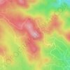 Mappa topografica Lone Peak, altitudine, rilievo