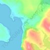 Mappa topografica Drumchork, altitudine, rilievo