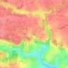 Mappa topografica Truda, altitudine, rilievo