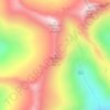 Mappa topografica Wedding Cake, altitudine, rilievo