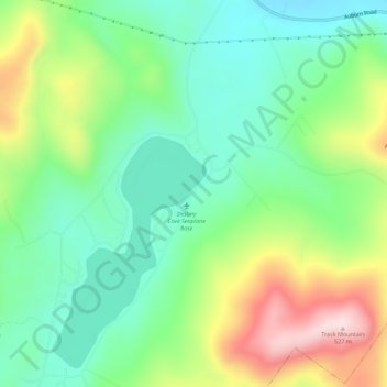 Mappa topografica Worthley Pond, altitudine, rilievo