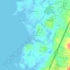 Mappa topografica Old Silver Beach, altitudine, rilievo
