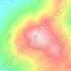 Mappa topografica 汉山, altitudine, rilievo