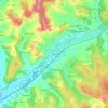 Mappa topografica Fayard, altitudine, rilievo