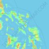 Mappa topografica Sorsogon, altitudine, rilievo