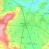Mappa topografica Moreton-in-Marsh, altitudine, rilievo