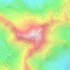 Mappa topografica Cima de' Piazzi, altitudine, rilievo