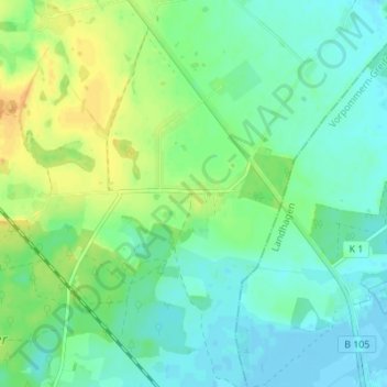 Mappa topografica Kirchdorf, altitudine, rilievo