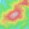 Mappa topografica Wheeler Mountain, altitudine, rilievo