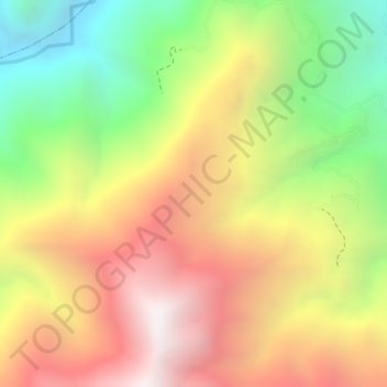 Mappa topografica Icota, altitudine, rilievo