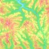 Mappa topografica Confidence, altitudine, rilievo