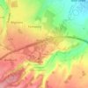 Mappa topografica Farthing Corner, altitudine, rilievo