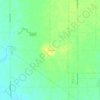 Mappa topografica Linville, altitudine, rilievo