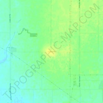 Mappa topografica Linville, altitudine, rilievo