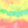 Mappa topografica Coyote Natural Bridge, altitudine, rilievo