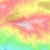 Mappa topografica Mont Zaccar, altitudine, rilievo