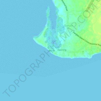 Mappa topografica Taporok, altitudine, rilievo