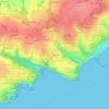 Mappa topografica Le Cosquer, altitudine, rilievo