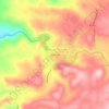 Mappa topografica River Pines, altitudine, rilievo
