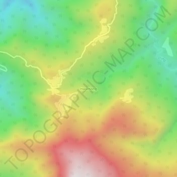 Mappa topografica Haochong, altitudine, rilievo
