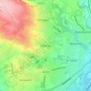 Mappa topografica Walshaw, altitudine, rilievo