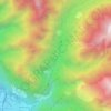 Mappa topografica Codera, altitudine, rilievo