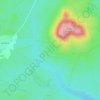 Mappa topografica Montaneros, altitudine, rilievo