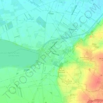 Mappa topografica Neufinsing, altitudine, rilievo