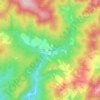 Mappa topografica Gorgo, altitudine, rilievo