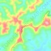 Mappa topografica La Cumbre, altitudine, rilievo