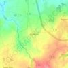 Mappa topografica Botlézan, altitudine, rilievo