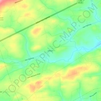 Mappa topografica Jalappa, altitudine, rilievo
