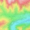 Mappa topografica Séguillous, altitudine, rilievo