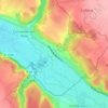 Mappa topografica La Cardourie, altitudine, rilievo