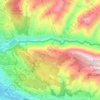 Mappa topografica Dehesa del Generalife, altitudine, rilievo