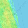 Mappa topografica Saint Augustine, altitudine, rilievo