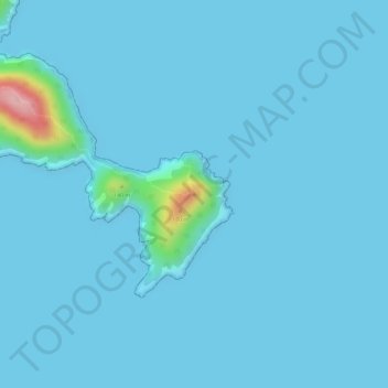Mappa topografica Farol da Juatinga, altitudine, rilievo