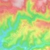 Mappa topografica Le Griffoulas, altitudine, rilievo