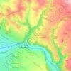 Mappa topografica La Calmette, altitudine, rilievo