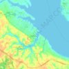 Mappa topografica Urbanna, altitudine, rilievo