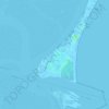Mappa topografica Alberoni, altitudine, rilievo