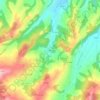Mappa topografica Valle, altitudine, rilievo