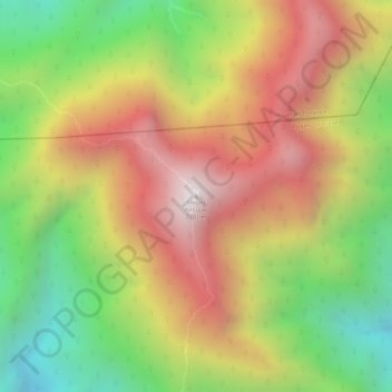 Mappa topografica Mount Amuyao, altitudine, rilievo