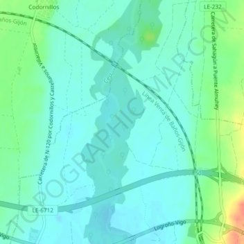 Mappa topografica Matacuervos, altitudine, rilievo