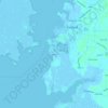 Mappa topografica Jersey, altitudine, rilievo