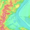 Mappa topografica Letart, altitudine, rilievo