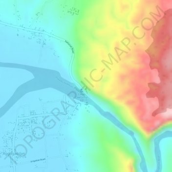 Mappa topografica Callao Cave, altitudine, rilievo